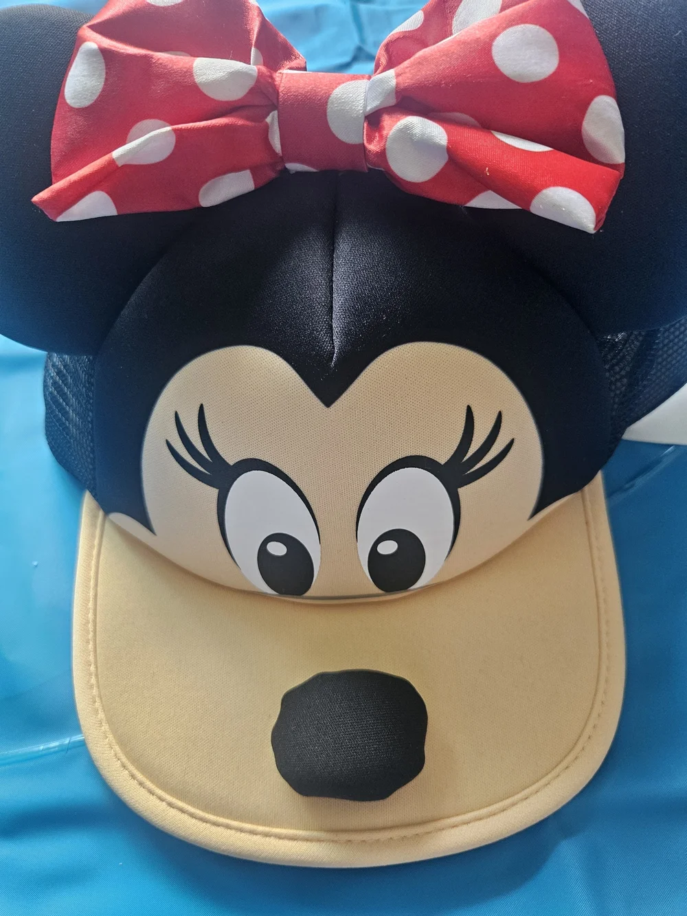 Disney Parks Minnie Mouse Face 3D Baseball Cap